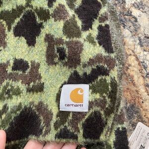 NWT Carhartt Work in Progress Khaki Palmer Camo Patterned Scarf🧣